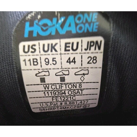 Hoka One One Navy and Teal Athletic Shoes 237 - Picture 4 of 15